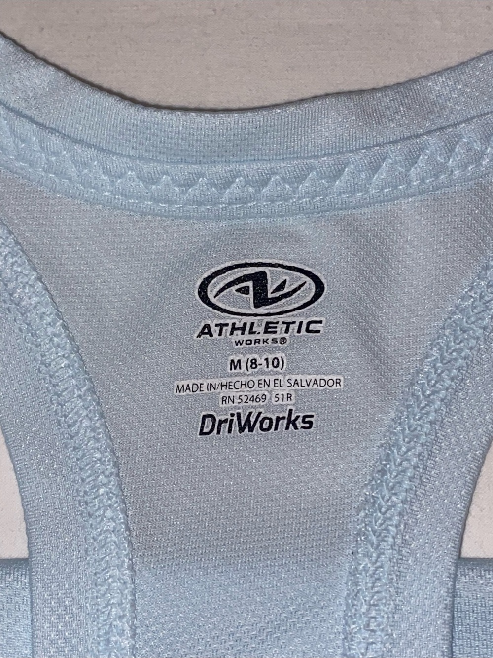 Athletic Works Light Blue DriWorks Racerback Tank - Picture 3 of 16